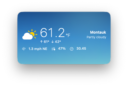 Mini mode: the station at a glance